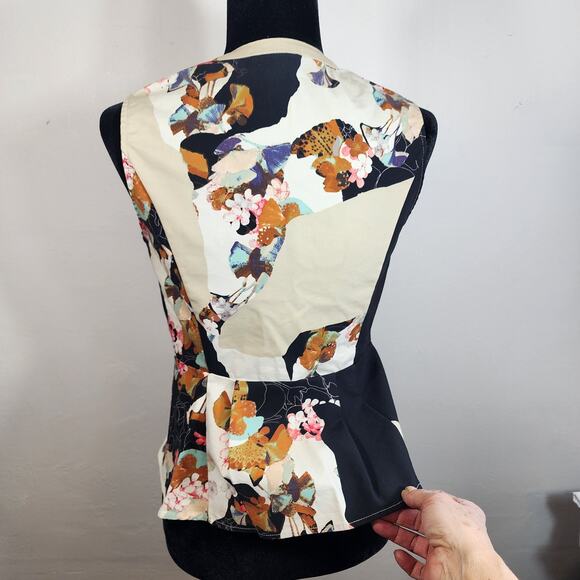 3.1 Phillip Lim Floral peplum, sleeveless, size s, zip front - Picture 8 of 16